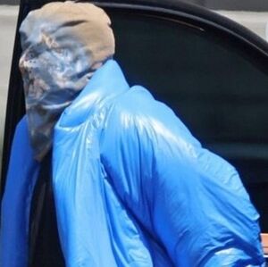 Men's Blue Yeezy Puffer Jacket